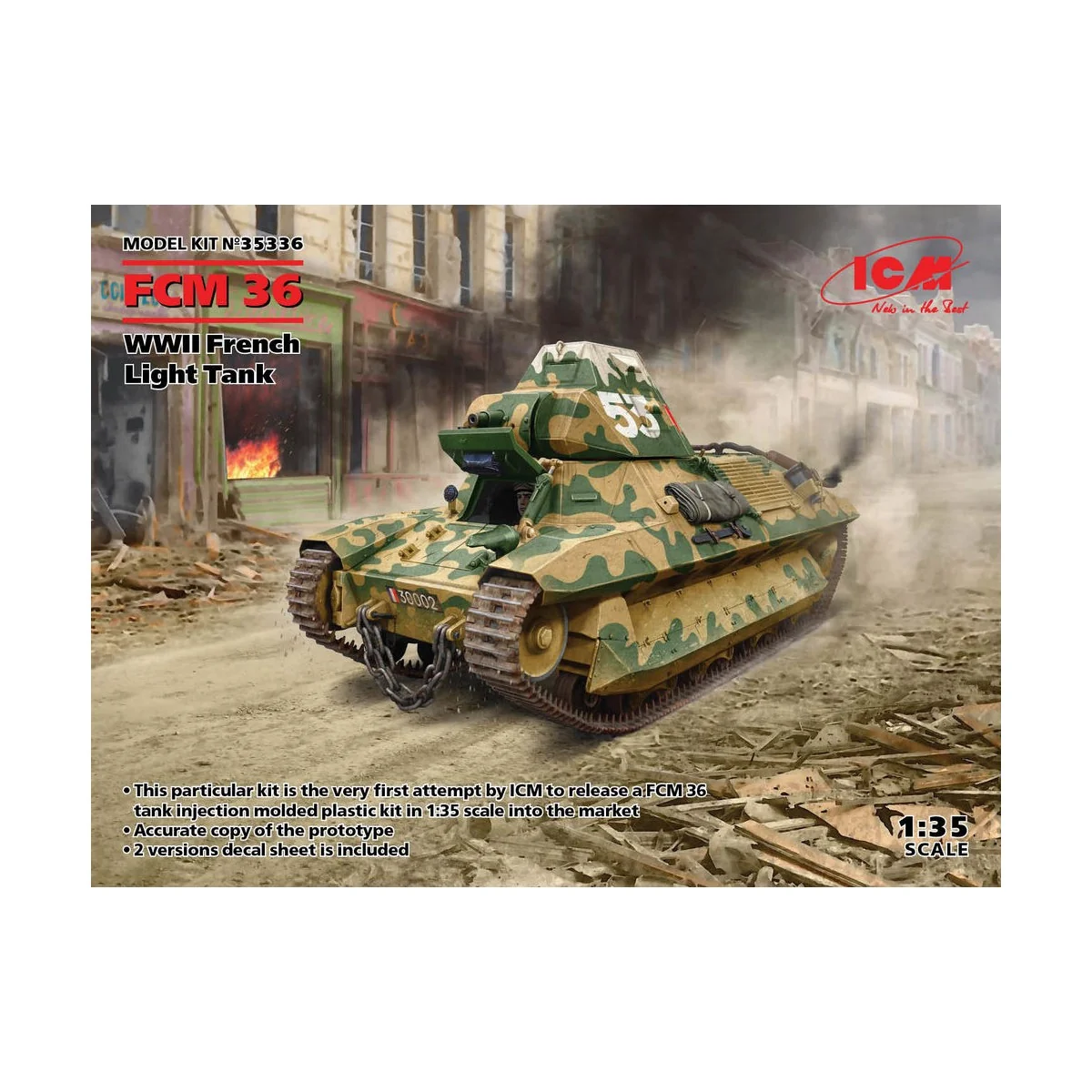 FCM 36, WWII French Light Tank - ICM 35336