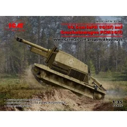 10.5cm leFH 16(Sf)auf Geschutzwagen FCM36(f),WWII German self-prope...
