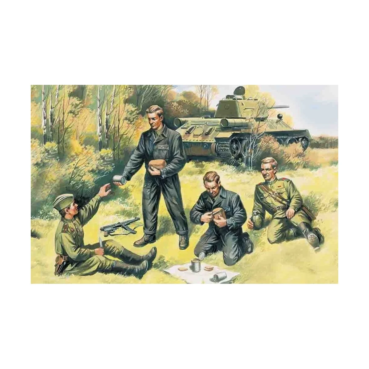 Russische Panzer Besatzung 1943-1945, 1/35 - ICM 35351 Russische Panzer Besatzung 1943-1945, 1/35 - ICM 35351