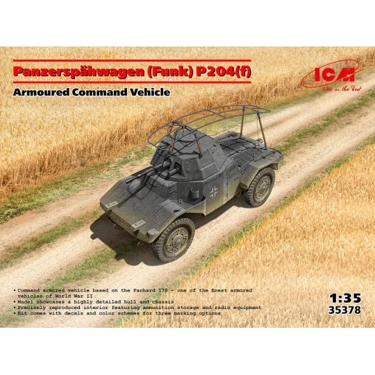 Panzerspähwagen (Funk) P204(f), Armoured Command Vehicle, 1/35 - IC...