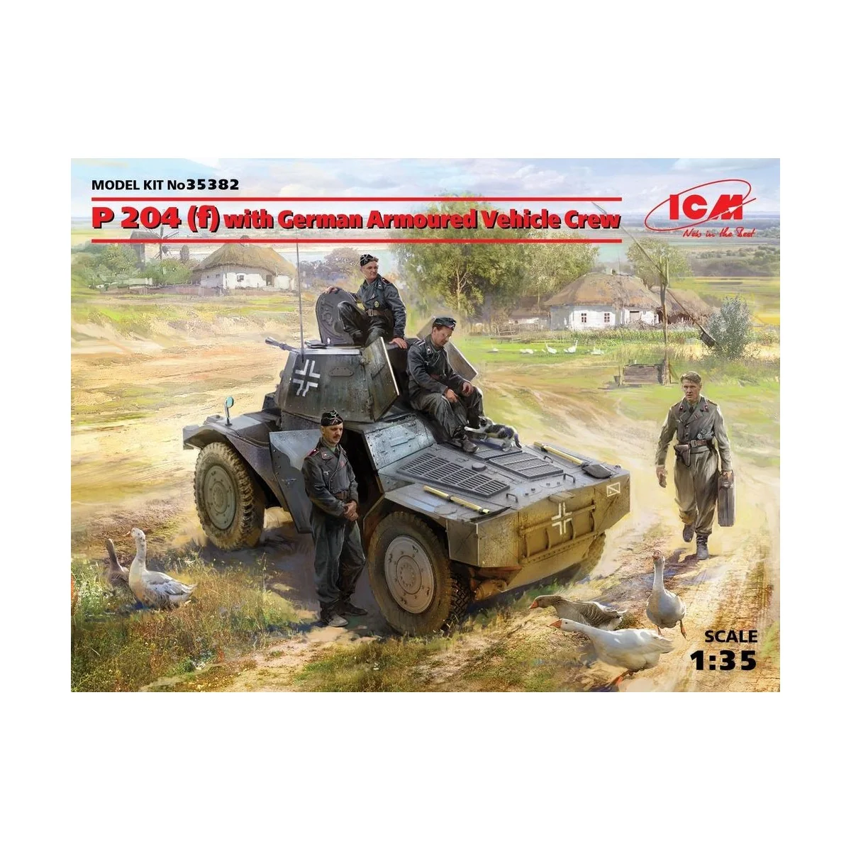 P 204(f)with German Armoured VehicleCrew - ICM 35382