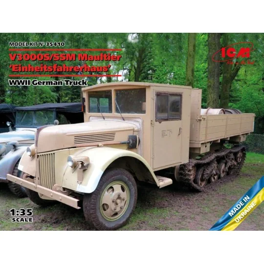 V3000S/SSM Maultier Einheitsfahrerhaus, WWII German Truck - ICM 35410