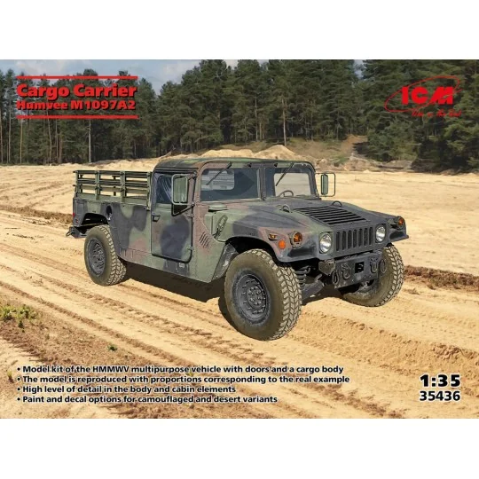 Humvee M1097A2 Cargo Carrier, 1/35 - ICM 35436 Humvee M1097A2 Cargo Carrier, 1/35 - ICM 35436
