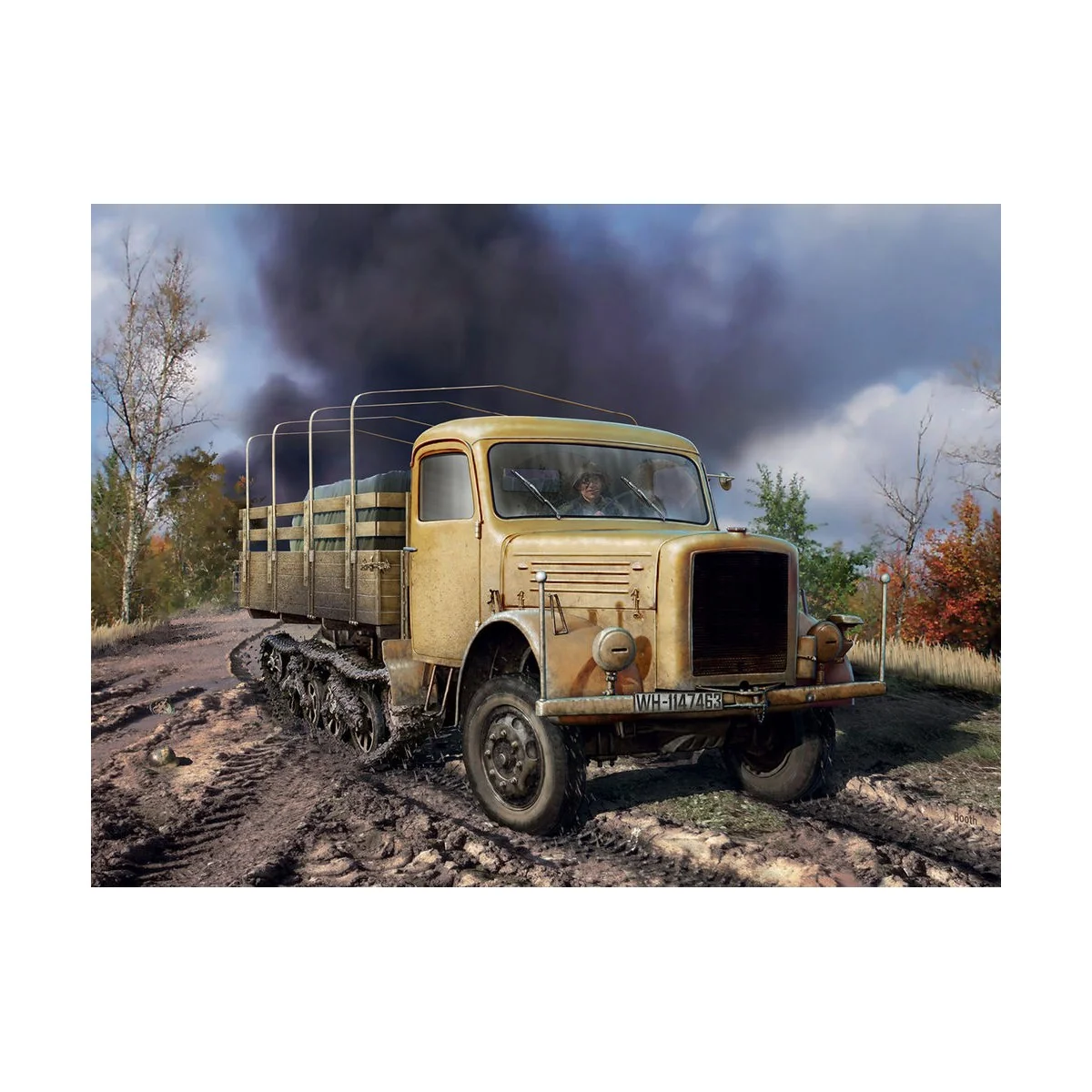 KHD S3000/SS M Maultier WWII German Semi-Tracked Truck - ICM 35453
