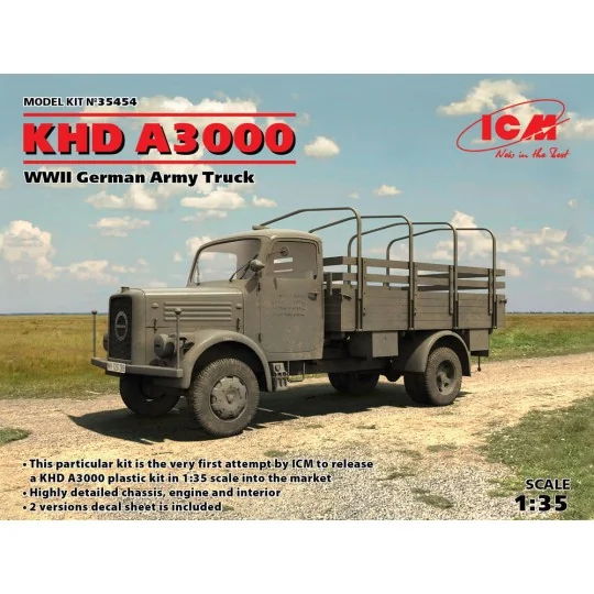 KHD A3000, WWII German Truck, 1/35 - ICM 35454 KHD A3000, WWII German Truck, 1/35 - ICM 35454