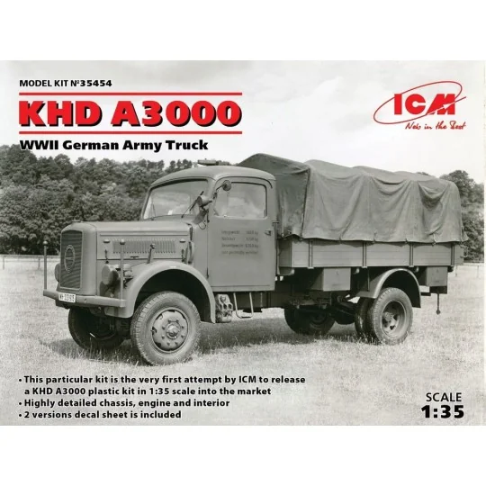 KHD A3000, WWII German Truck, 1/35 - ICM 35454 KHD A3000, WWII German Truck, 1/35 - ICM 35454