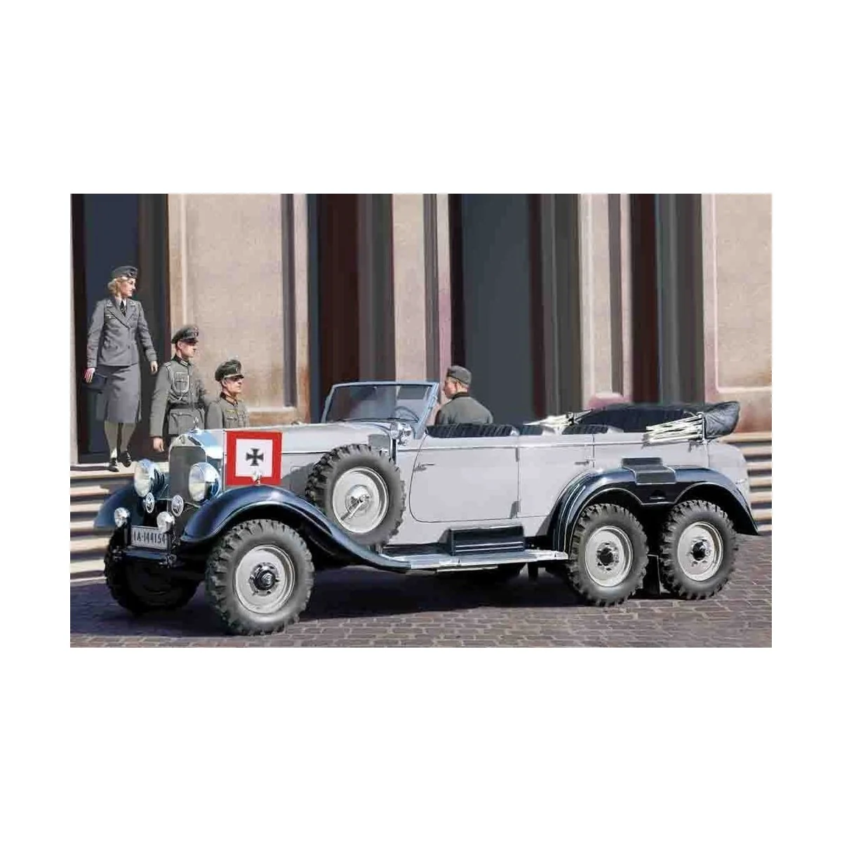 G4 (1939), German Car With Passengers - ICM 35531
