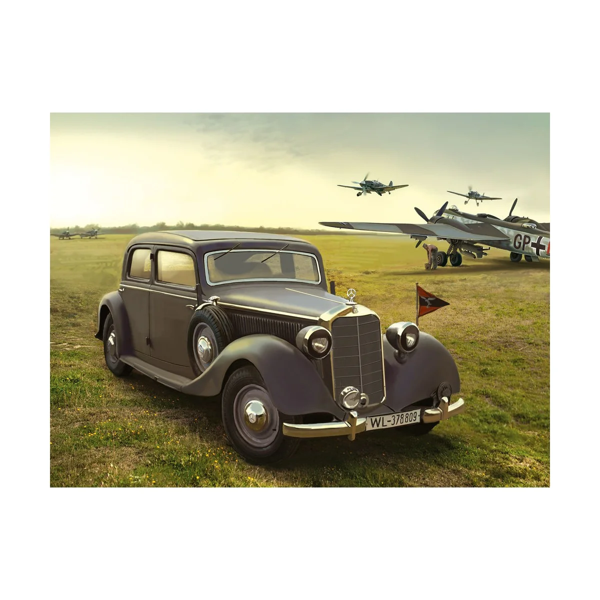 Typ 320 (W142) Saloon WWII German Staff Car - ICM 35537