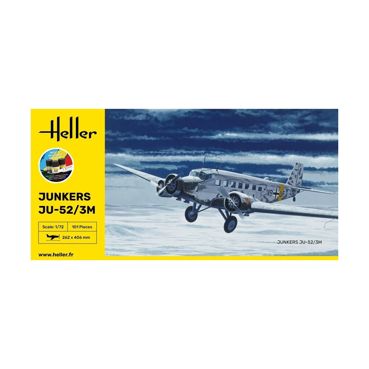 STARTER KIT Ju-52/3m, 1/72 - Heller 56380
