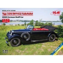 Typ 320 (W142) Cabriolet, WWII German Staff Car - ICM 35540