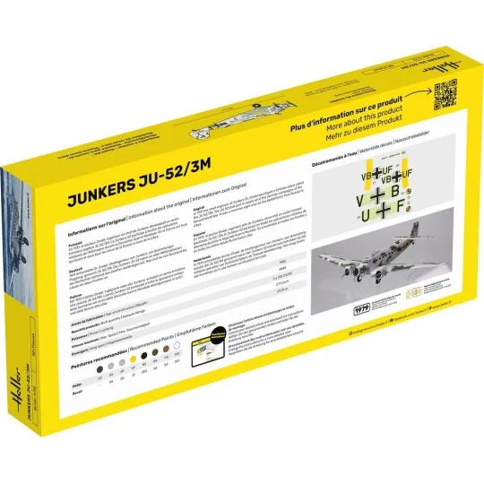 STARTER KIT Ju-52/3m, 1/72 - Heller 56380