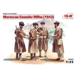 Moroccan Goumier Rifles(1943)(4figures) - ICM 35565