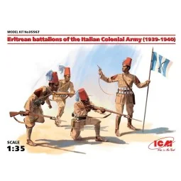 Eritrean battalions of the Italian Army (1939-1940) 4 figures, 1/35...