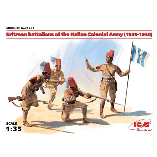 Eritrean battalions of the Italian Army (1939-1940) 4 figures, 1/35... Eritrean battalions of the Italian Army (1939-1940) 4 figures, 1/35...