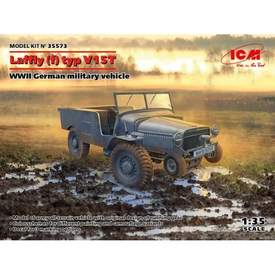 Laffly (f) typ V15T, WWII German military vehicle - ICM 35573