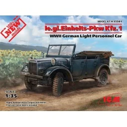 Ie.gl.PKW Kfz.1, WWII German Light Personnel Car, 1/35 - ICM 35581