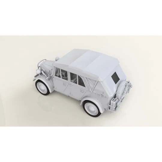 le.gl.Einheitz-Pkw Kfz.1 Soft Top, WWII German Light Personnel Car,...