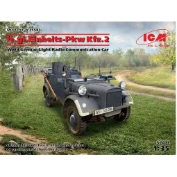 le.gl.Einheitz-Pkw KFZ.2, WWII GermanLigh Radio Communication Car, ...