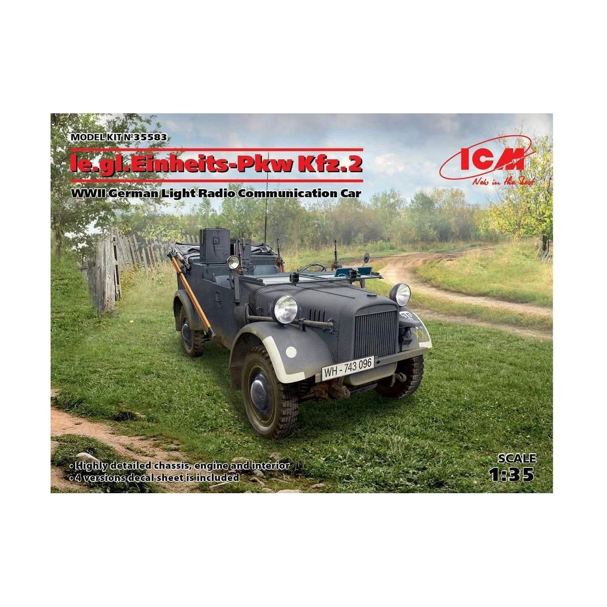 le.gl.Einheitz-Pkw KFZ.2, WWII GermanLigh Radio Communication Car, ...