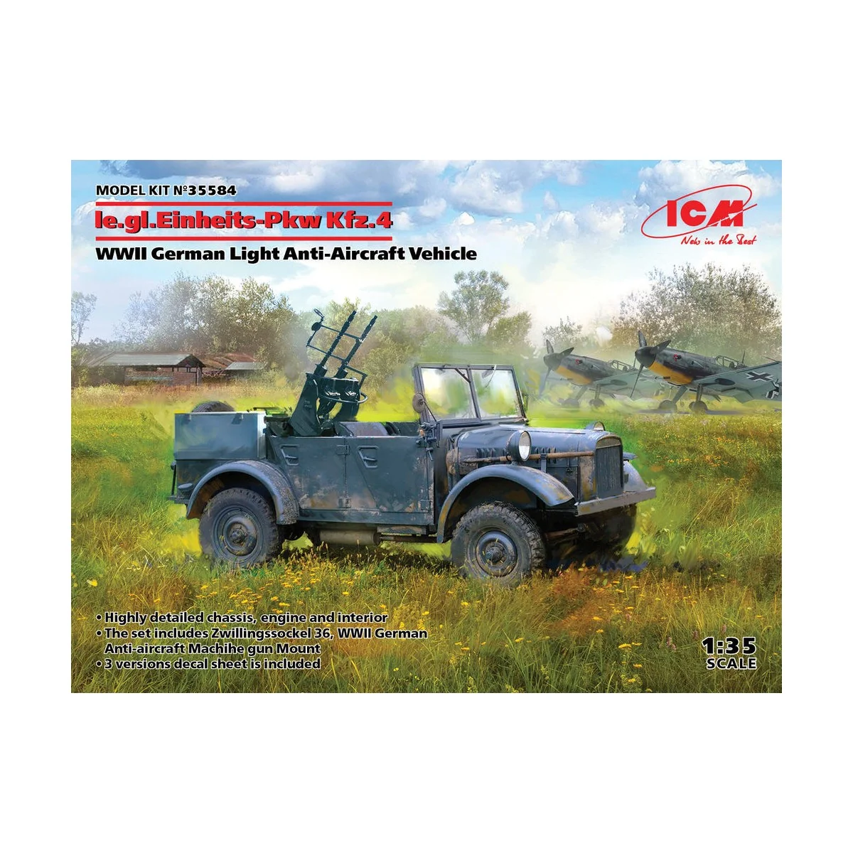 le.gl.Einheitz-Pkw Kfz.4, WWII German Light Anti-Aircraft Vehicle, ... le.gl.Einheitz-Pkw Kfz.4, WWII German Light Anti-Aircraft Vehicle, ...