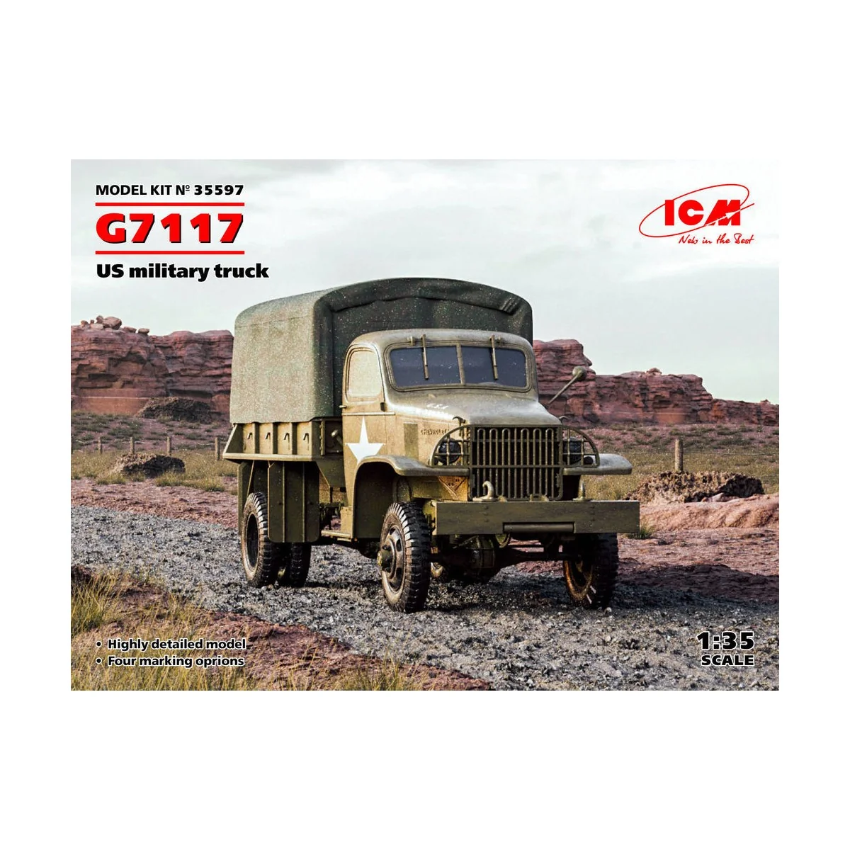 G7117, US military truck - ICM 35597