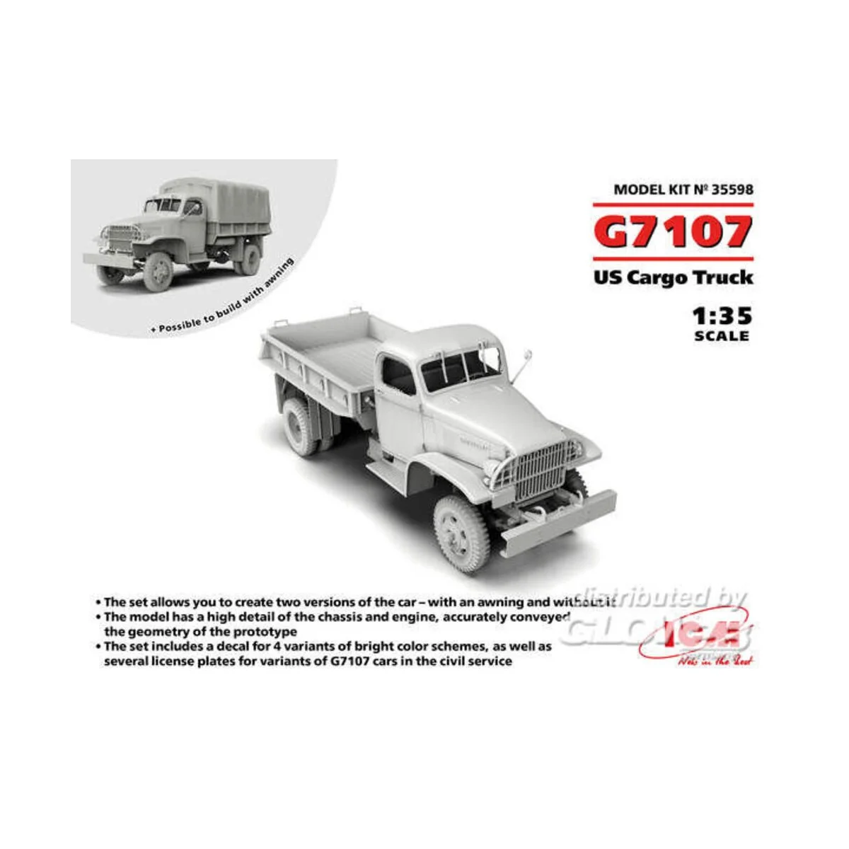 G7107, US Cargo Truck, 1/35 - ICM 35598 G7107, US Cargo Truck, 1/35 - ICM 35598