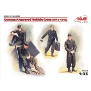 German Armoured Vehicle Crew 1941-1942 4 figures and cat - ICM 35614