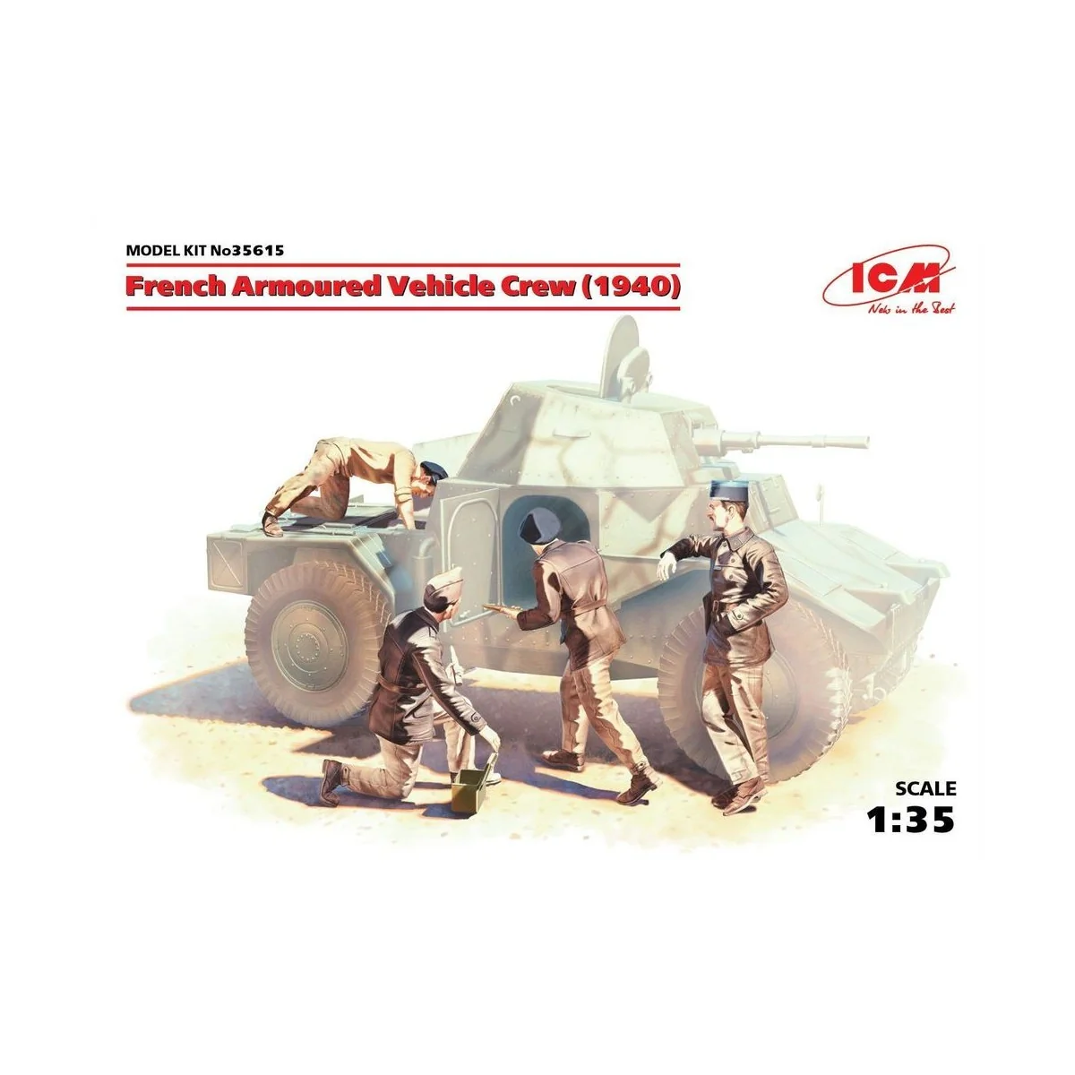 French Armoured Vehicle Crew 1940 - ICM 35615