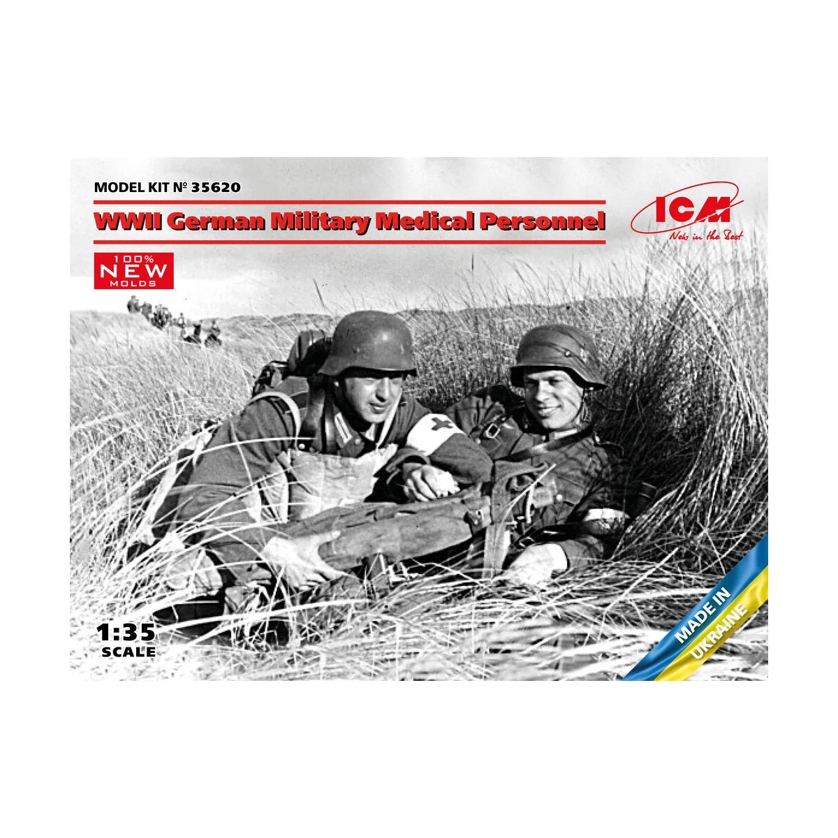 WWII German Military Medical Personnel (100% new molds), 1/35 - ICM... WWII German Military Medical Personnel (100% new molds), 1/35 - ICM...
