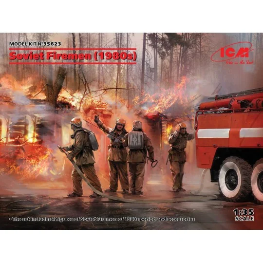 Soviet Firemen (1980s), 1/35 - ICM 35623 Soviet Firemen (1980s), 1/35 - ICM 35623