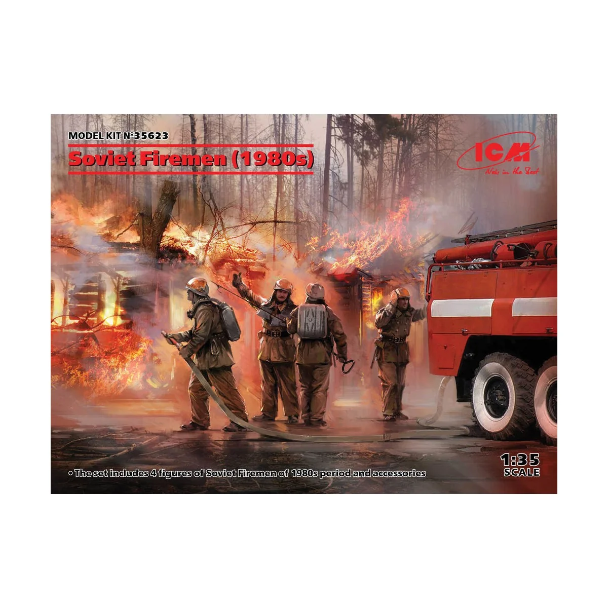 Soviet Firemen (1980s), 1/35 - ICM 35623 Soviet Firemen (1980s), 1/35 - ICM 35623