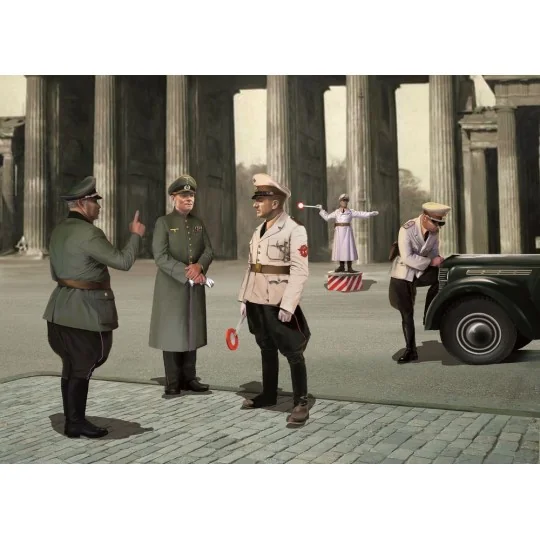 WWII German Road Police (5 figures), 1/35 - ICM 35633 WWII German Road Police (5 figures), 1/35 - ICM 35633