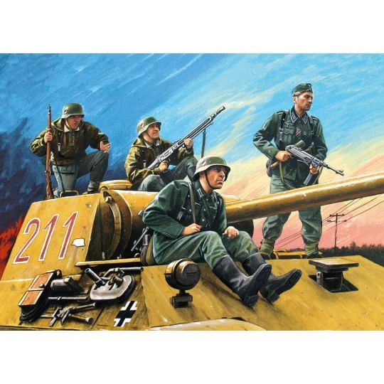 German Tank Riders (1942-1945)(4Figures) - ICM 35634