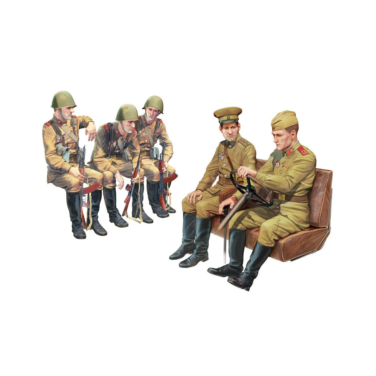 Soviet Army Servicemen (1979-1991), 1/35 - ICM 35636 Soviet Army Servicemen (1979-1991), 1/35 - ICM 35636