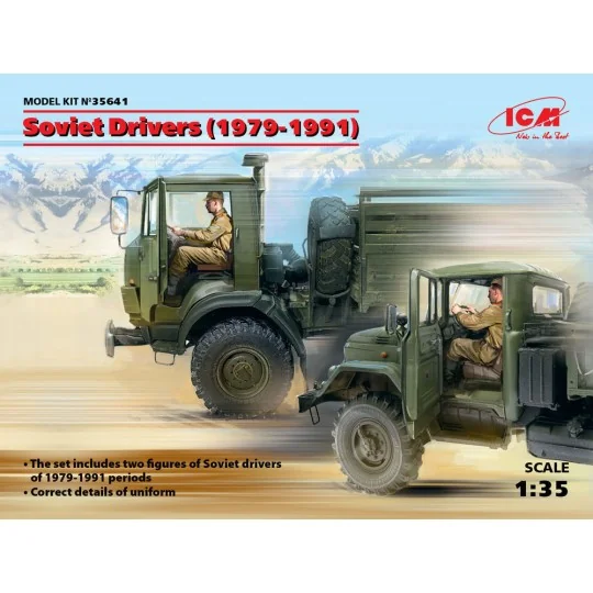 Soviet Drivers(1979-1991)(2 Figures), 1/35 - ICM 35641