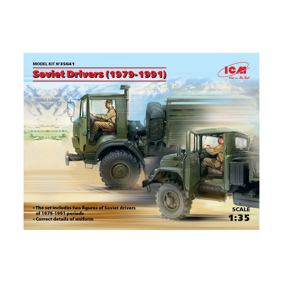 Soviet Drivers(1979-1991)(2 Figures), 1/35 - ICM 35641