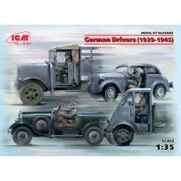 German Drivers(1939-1945)(4 Figures), 1/35 - ICM 35642