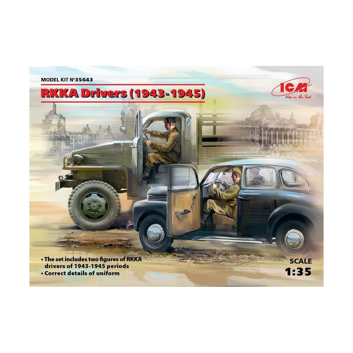 RKKA Drivers(1943-1945)(2 Figures), 1/35 - ICM 35643