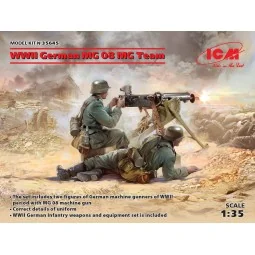 WWII German MG08 MG Team (2 figures), 1/35 - ICM 35645