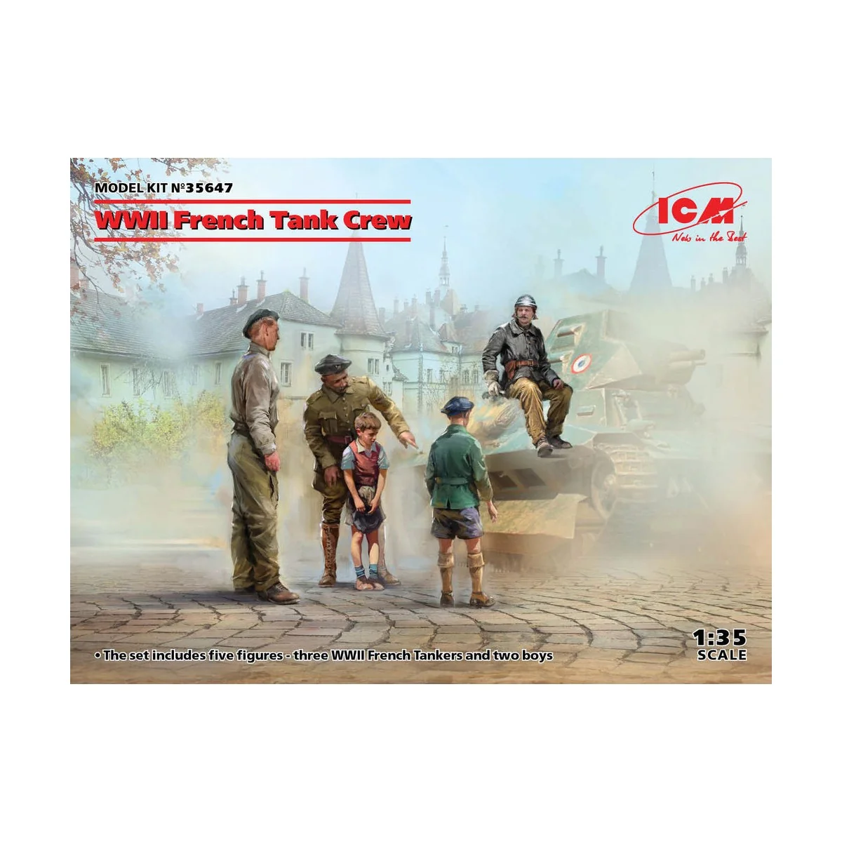 WWII French Tank Crew (4 figures) - ICM 35647
