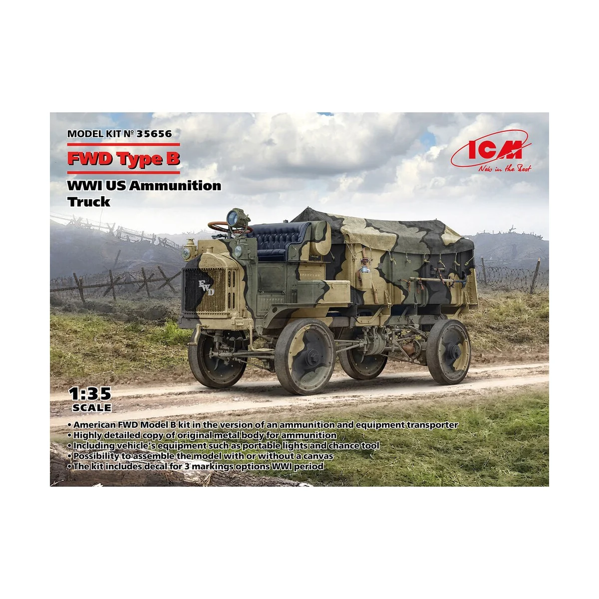 FWD Type B, WWI US Ammunition Truck - ICM 35656