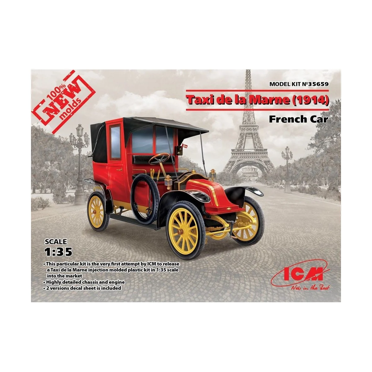 Taxi de la Marne(1914), French Car, 1/35 - ICM 35659