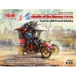 Battle of the Marne(1914),Taxi car wit French Infantry - ICM 35660