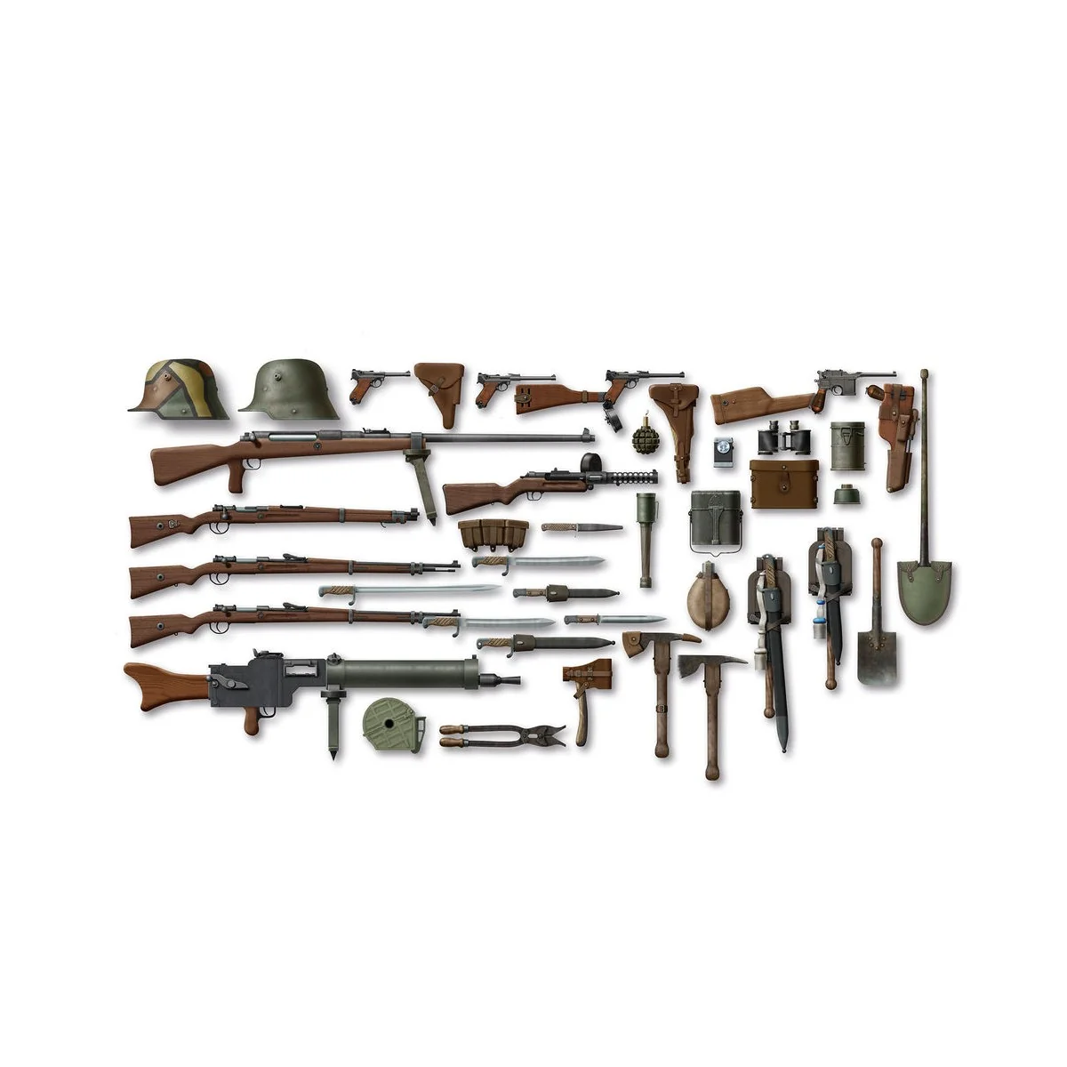 WWI German Infantry W&E, 1/35 - ICM 35678