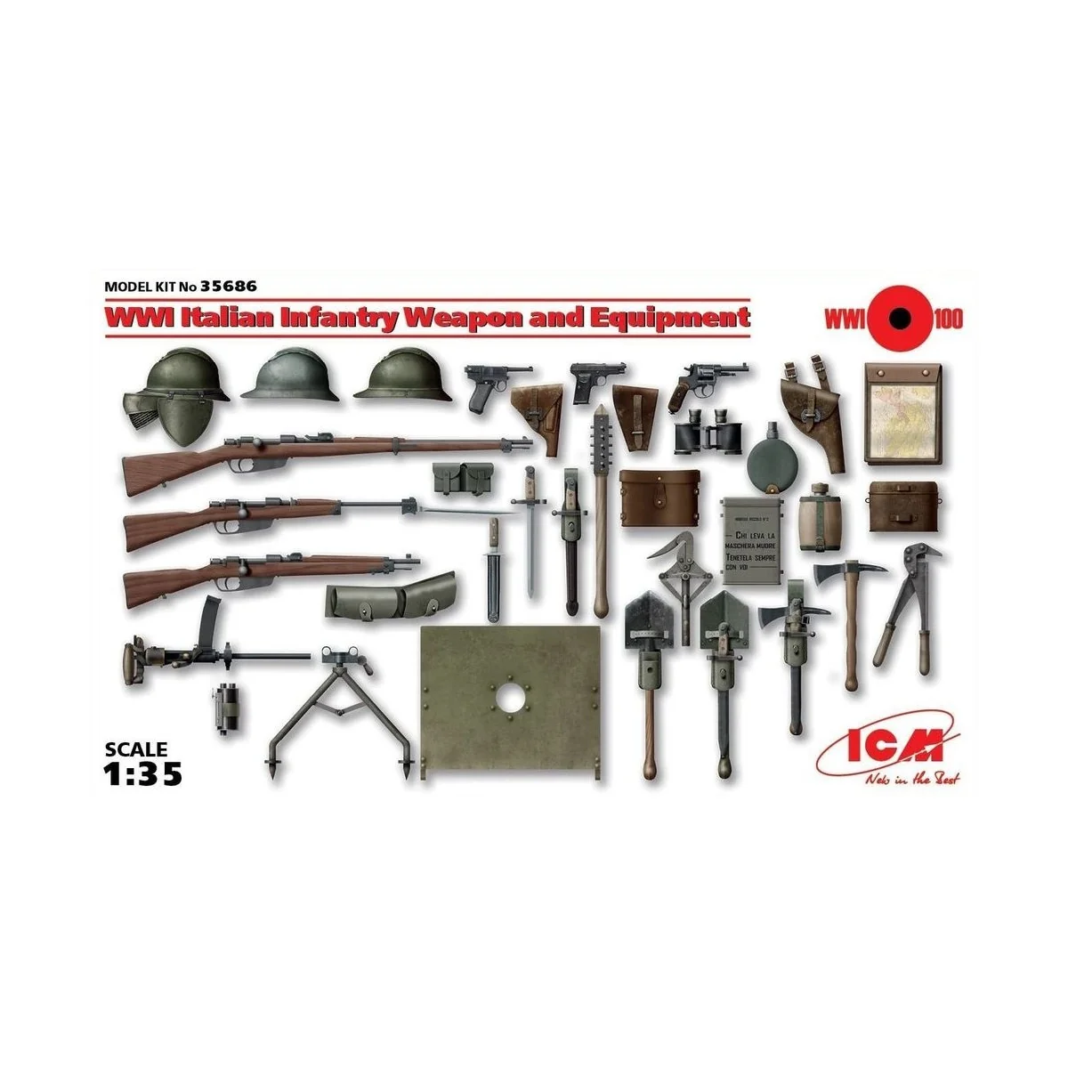 WWI Italian Infantry W&E - ICM 35686