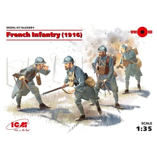 French Infantry 1916 - ICM 35691