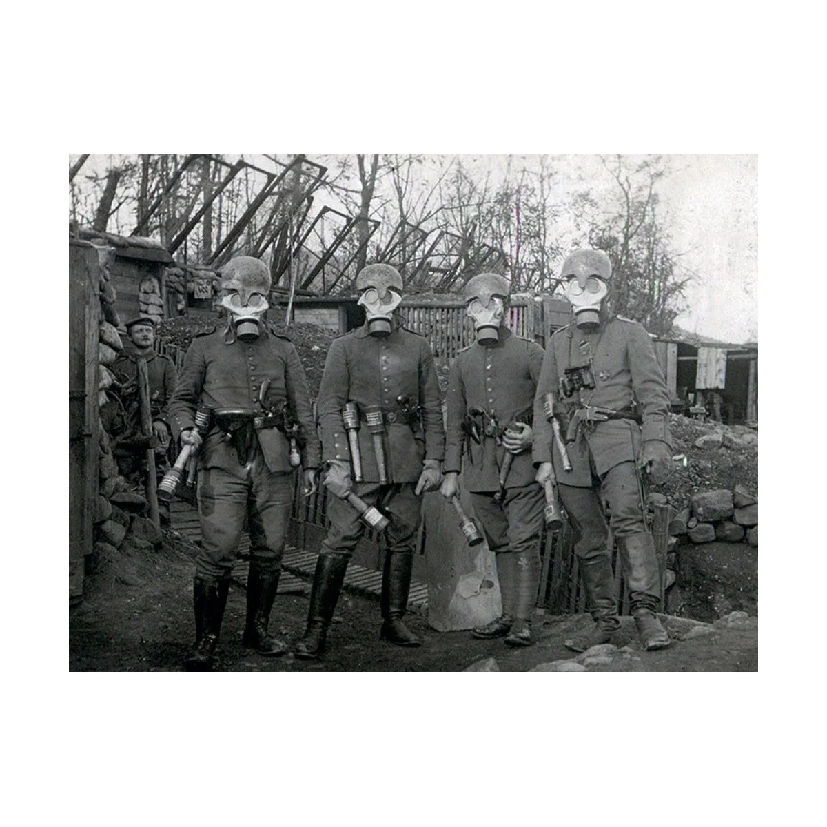 German Infantry in Gas Masks 1918 - ICM 35695