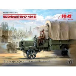 US Drivers(1917-1918)(2 figures), 1/35 - ICM 35706