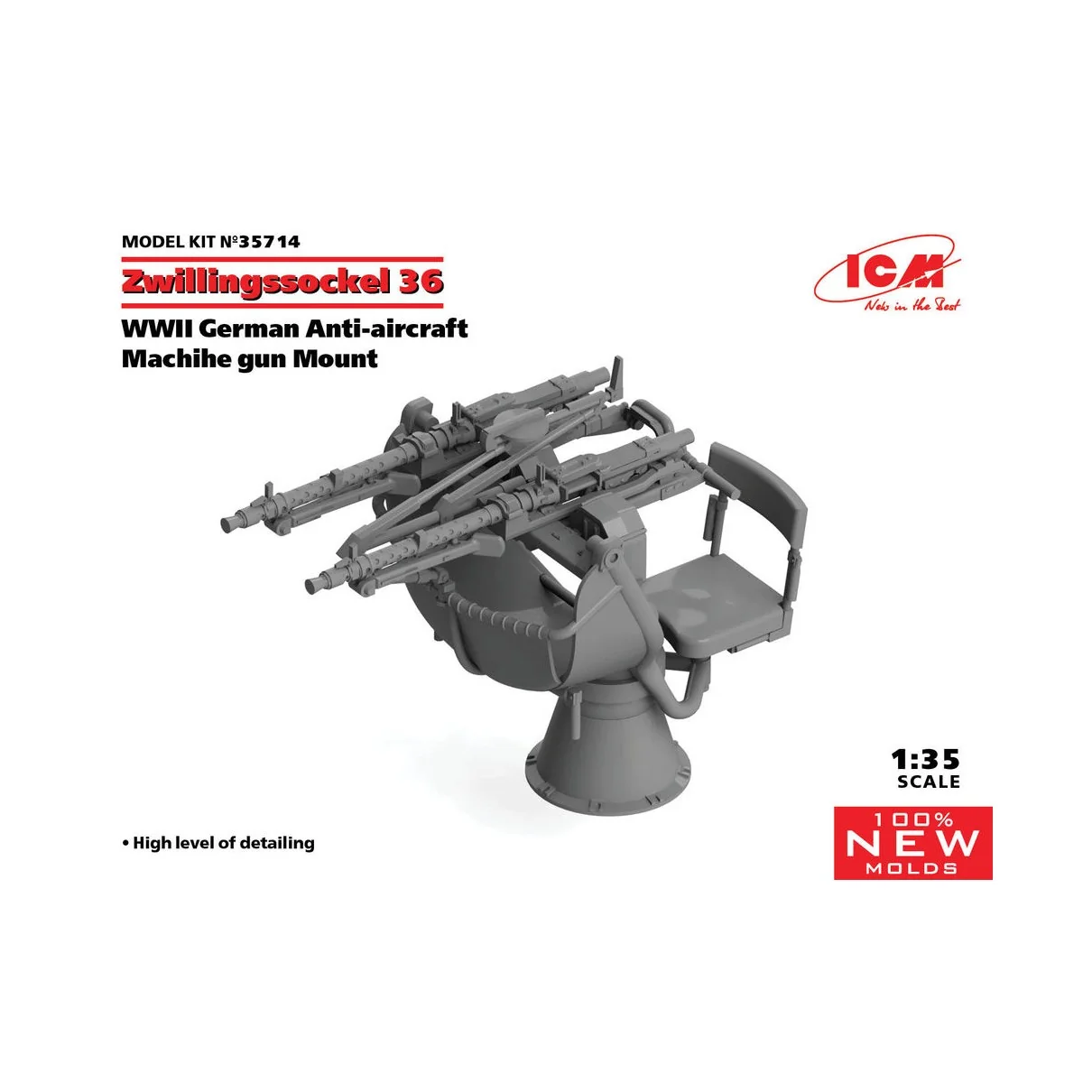 Zwillingssockel 36, WWII German Anti-aircraft Machihe gun Mount (10... Zwillingssockel 36, WWII German Anti-aircraft Machihe gun Mount (10...