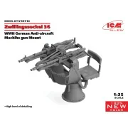 Zwillingssockel 36, WWII German Anti-aircraft Machihe gun Mount (10...